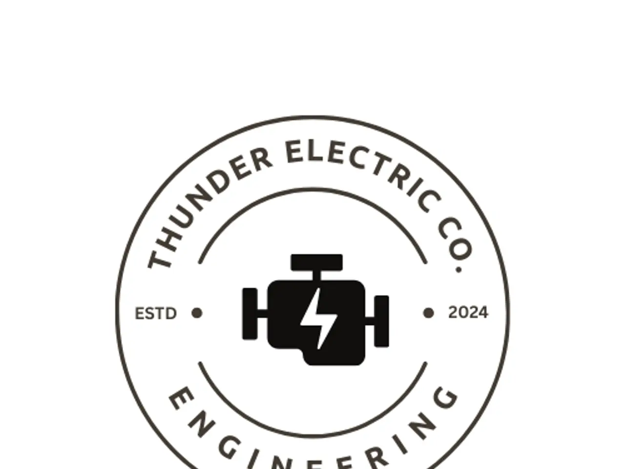 The image shows the logo of Thunder Electric Co. Engineering, which consists of a white background...