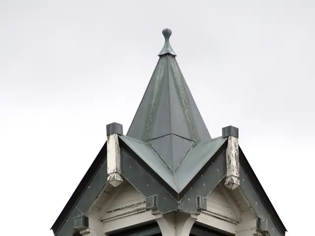 This image is taken outdoors. At the top of the image there is the sky with clouds. In the middle...