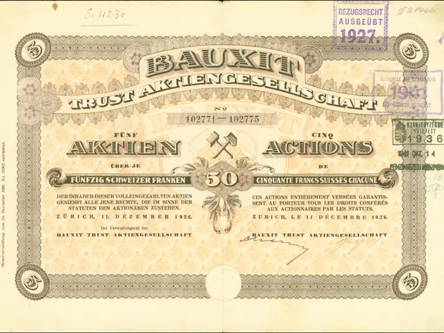 The image shows an old German banknote with a black background and a picture of a man on it. The...