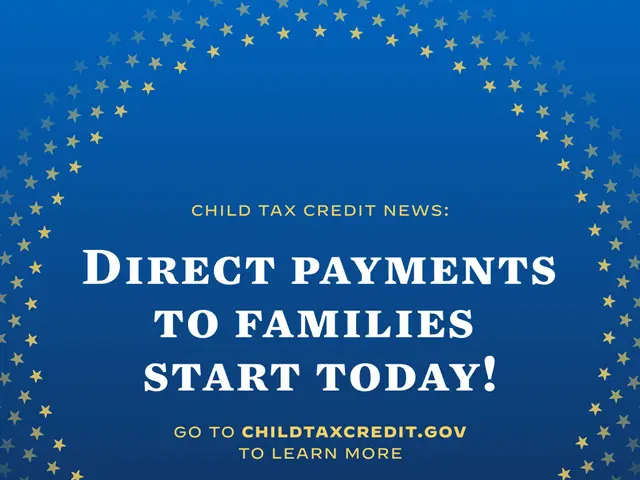 The image shows a poster with text that reads "Direct Payments to Families Start Today" and a...