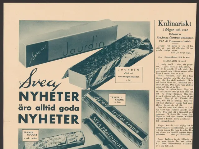 The image shows an advertisement for a cigarette with a picture of a box of cigarettes on it. The...