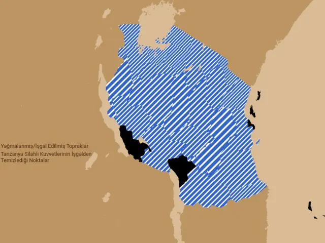 The image shows a map of Yemen with a blue line indicating the extent of the conflict between the...