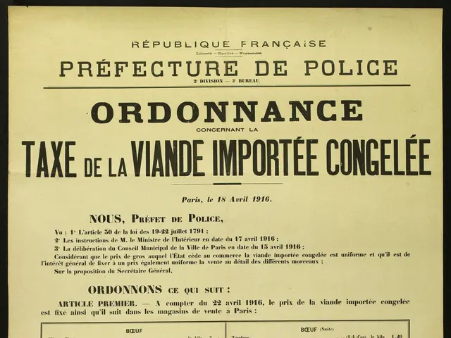 The image shows an old document with a black background and white text on it. The document appears...