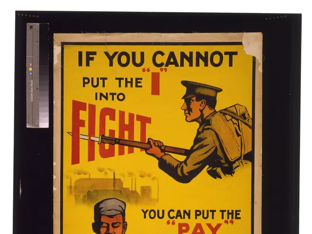 The image shows a poster with two people, one of whom is holding a gun, and the text reads "If you...