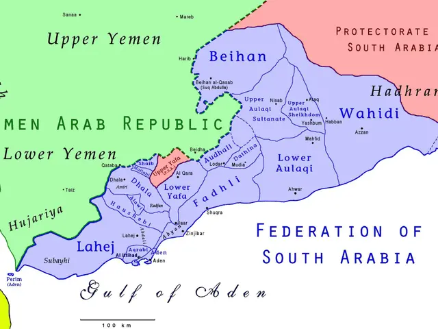 The image shows a poster with a map of the United Arab Emirates, with the Federation of South...