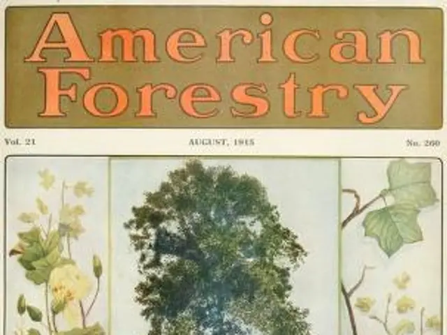 The image shows a book with a cover page featuring pictures of trees and flowers, with the words...