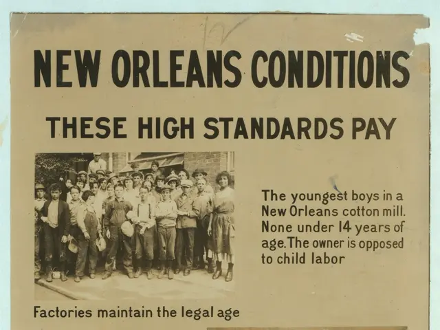 The image shows a poster with text and pictures of people, one of whom is riding a bicycle. The...