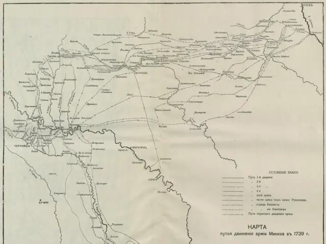 The image shows a paper with a map of the Soviet Union depicting the extent of the Russian Empire....