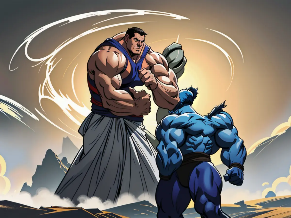 Individual openly wielding lethal weaponry in public space, featuring gun and ammunition prominently. Ripple's strategic acquisition of Circle aims at more than mere expansion of assets. It's a strategically thought-out maneuver to restructure the stablecoin market.